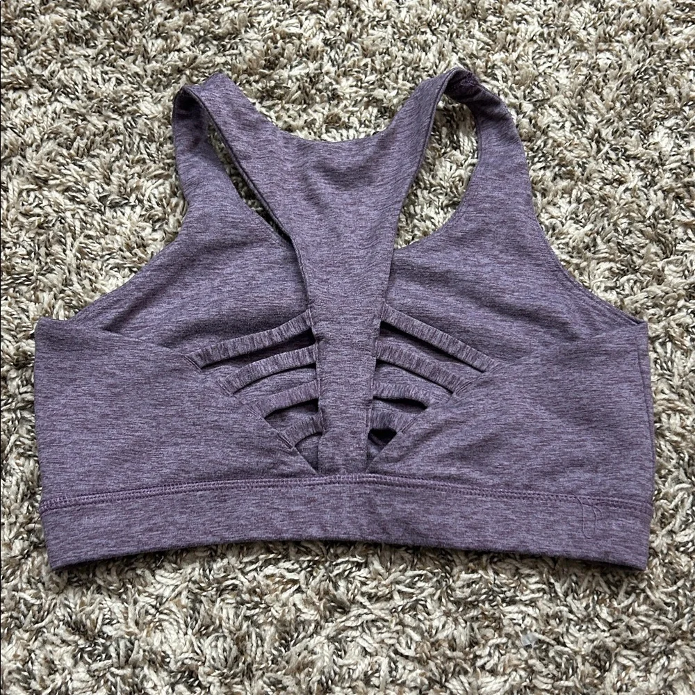 Peloton Embrace Heathered Purple Sports Bra Sz S